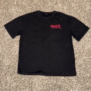 Twice 4th World Tour III Shirt Womens XL Black Pink K Pop Concert Tour Tee 2022